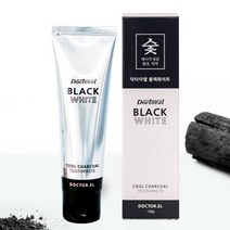 [닥터이엘] 블랙화이트 숯치약 120g 치아 미백 입냄새 제거, 상세 설명 참조, 상세 설명 참조, 상세 설명 참조