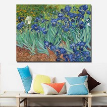 세계명화 DIY 보석십자수 반 고흐의 세계명화 십자수 거실 아이리스 침실 유럽풍 유화-96179, 다이아몬드 그림[65×50cm]