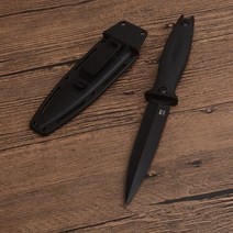 Kershaw 4007 픽스 블레이드 나이프 포켓 야외 캠핑 폴드 8CR13 ABS 핸들 사냥 서바이벌 전술 과일 EDC 도구, 01 Black