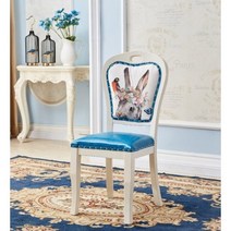 북유럽 엔틱 빈티지 원목 식탁의자 주방 홈 인테리어 체어, AB