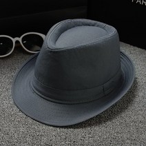아너햇 모직 면 린넨 캐주얼 신사 체크무늬 스트라이프 모자 페도라 중절모