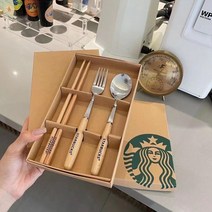STARBUCKS 스타벅스 티스푼 스타벅스 식기 세트 스타벅스 과일 포크 [5개 사면 1개 증정], 1