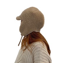 니즈백 겨울 후리스 안감 여성 귀달이 모자