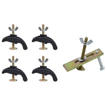 4PCS의 80mm CNC 조각 기계를 눌러 플레이트 클램프와 4 개 CNC 조각 기계를 눌러 플레이트 클램프기구, 하나, 흑인과 금
