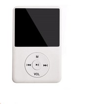 mp4플레이어 mini media 무선 블루투스 mp3 hifi 스포츠 음악 스피커 fm 라디오 레코더 휴대용 블루투스 mp3 x04, 협력사, 하얀, 16 기가 바이트