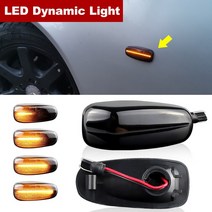자동차 LED 스모크 다이나믹 방향 지시등 사이드 마커 깜빡이 램프 메르세데스-벤츠 비토 W638 1996-1999, 01 2pcs Dynamic Light