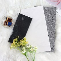 대리석 마블 직각 트레이 인센스홀더 욕실 화장품 진열 정리대 카페 촬영소품 인테리어, 블랙계열