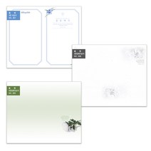 부르심 4면식순지 3종 교회 주보 용지(식순지 장례식순지)1속 100매, 4면_305[장례식순지]