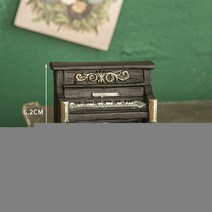 레트로 옛날 빈티지 복고풍 카메라 축음기 미니어처 인테리어 장식품 소품, 피아노 블랙