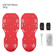 미니관리기잔디 스파이크 원예 워킹 리바이탈 라이징 에어레이터 샌들 네일 신발 마당 정원 도구 노면 해충, 01 Red