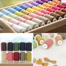 소잉데일리]가죽용 나일론실 장식실 얇은 두꺼운 코아사 82색 미싱 재봉실, 03. 가죽용 나일론 봉제사, 07)다크브라운 56364