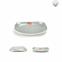 로코 실용적인 그레이 사각웨이브볼 멜라민그릇, 단일속성