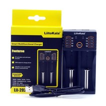 LiitoKala 배터리 충전기 LiiS8 Lii600 LiiPD2 Lii202 밧데리충전기 37V 리튬 이온 NiMH 12V 9V LiFePO4 18650 26650 21700, Lii202 Charger