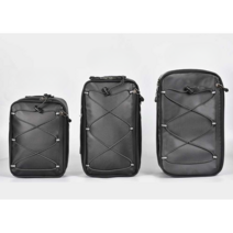 배민원 배달가방 소형 배달의민족 짐가방 킥보드, 1개, AML09S (미니 PU블랙) 5L