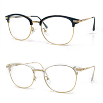 제이프 남녀공용 아이웨어 클래식 모던 하금테 반테 디자인 안경테 검정 투명 회색 갈색 5색상