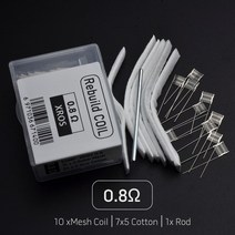 스마트공구 DIY 리빌드 키트 1.0 /0.9 젤리 박스 나노 Xros 미니 도릭 20 포드 칼리번 G 베이프 교체용, 07 5x Xros 0.8ohm