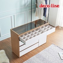 데코라인 코넬 벨르 1200 아일랜드 서랍장 DSW012C, 그레이화이트