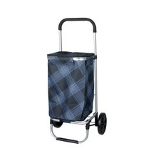 쇼핑카트 장바구니캐리어 접이식카트 핸드 시장구르마, 03.럭셔리쇼핑카트, 럭셔리체크