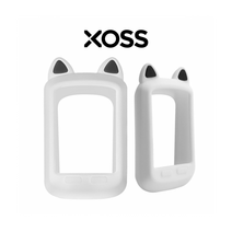 무선 GPS 자전거 속도계 사이클 엠티비 미니벨로 하이브리드 속도계 XOSS G+, XOSS G+ 고양이 실리콘 케이스 화이트