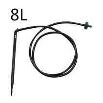 12 세트 팔꿈치 화살 dripper와 2L/4L/8L 물방울 관개 키트 1Pc 3mm 펀처 온실 급수 정원 시스템, 8L