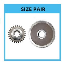 1 개2 개 새로운 터렛 밀링 머신 액세서리 크고 작은 기어 스핀들 클러치 풀리, 1 쌍