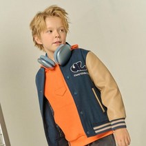 DAKS LITTLE 23FW 소매 블럭 스타디움 패딩 점퍼