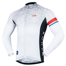 폭스라이더스 G204WH 긴팔 싸이클 자전거 옷 져지 상의 저지 복