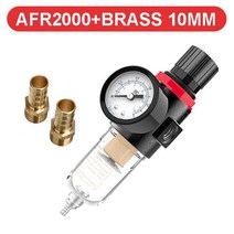 유 가스 분리 기 유 가스 분리 기Afr-2000 1/4 공압 필터 에어 컴프레서 용 AFR2000 수분 분리기 압력 조절, 04 AFR-2000 w BT 10