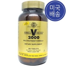 SOLGAR 솔가 VM-2000 종합비타민 180정, 0.85kg, 180 Tablets, 1병