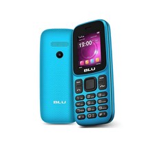 BLU Z5 Z210 1.8인치 2G 휴대폰 32MB VGA GSM 언락 듀얼 SIM (청록색), Cyan