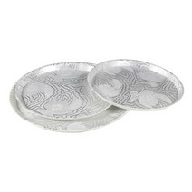 원형쟁반 화이바 은색 카페트레이 3size, 1호 315mm, 1개