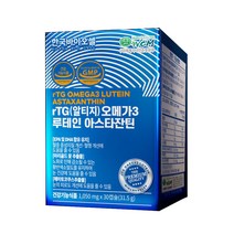 한국바이오셀 RTG(알티지) 오메가3 루테인 아스타잔틴, 30캡슐, 1박스