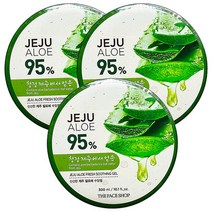 더페이스샵 신선한 제주 알로에 수딩젤 300ml (용기형) x 3개, 상세페이지 참조