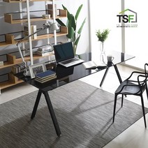 TS11 회의테이블 강화유리사무실 컴퓨터책상 1800x800 철제 컴퓨터 사무용 게이밍 데스크, 10T 화이트