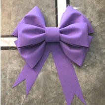 DIY 대형 리본 대왕 인간 화환 프로포즈 선물 베이비샤워 웨딩카 신부대기실 꾸미기, 퍼플 라지( 90cmx120cm)