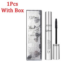 번지지않는마스카라 워터프루프 롱래쉬 컬러 볼륨 속눈썹픽서 4d 실크 섬유 방수 rimel 3d mascara for eyelash extension black Thick 4d, 상자가있는 1pcs, 1개