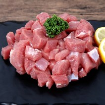 한돈 안심 카레용 1kg 돼지고기 신선 냉동 깍둑썰기, 단품