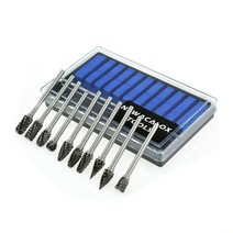 와이지알씨 로타리 다이아몬드 비트 10종 세트 대리석 석재 금속 목공 드릴 드레멜 조각기