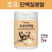 에너데이 초유단백질 분말 초유프로틴 파우더 초유 유산균 농축유청 노인 어린이 여성 남성 청소년 단백질 면역력 효능 추천, 5개, 230g