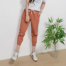 에쉬울프 여성용 7부 캐주얼 팬치 긴바지 BC1u57w