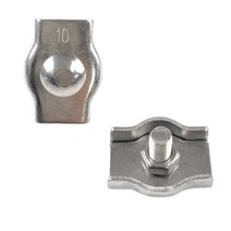 와이어 싱글 척 잠금 로프 고정 클립 클램프 M4 M5 M6 M8, 1개