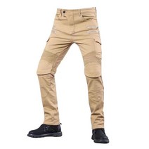 라이딩진 바이크바지새로운 사계절 편안한 탄성 오토바이 바지 클래식 야외 승마 안티 드롭 벨트 수호자, 08 no gear khaki_02 S