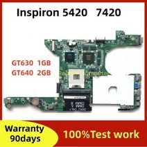 Dell 호환 piron 5420 7420 노트북 마더보드 DA0R08MB6E4 DA0R08MB6E2 GT630M GT640M SLJ8C 테스트 작업 OK, GT640 2G