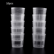 10pcs/pack 30ml 플라스틱 믹싱 컵 페인트 에폭시 수지 측정을 위해 재사용 가능