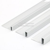알루미늄직사각재료분리대(알루미늄색)(2.4M)(3가지크기)(타일몰딩/스텐몰딩/꼼꼼이/코너몰딩/알루미늄몰딩/알루미늄재료분리대/코너비드/타일마감재/AL직사각몰딩), 10mm용