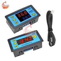 써모스탯 써모스텟 w3231 led 단일 듀얼 디스플레이 디지털 온도 조절기 dc ac, DC 24v 듀얼