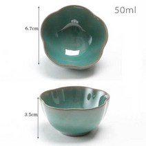 접시 그릇 도자기 중국식 찻잔 컵 식기 세트 중국 차 1 개 벚꽃 일본 쿵푸 티 유약 마스터 홈 오피스 음료 용기 크리에이티브192-192, Plum blossom-2