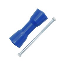 보트 트레일러 8인치 블루 블랙 하드 플라스틱 용골 롤러 PE 200mm 셀프 센터링 볼트 부품, 02 BLUE