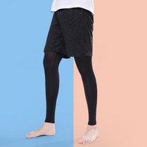 BBEDA자외선차단 레저 캠핑 등산 아이스 냉감 쿨 다리 토시 레깅스 타이즈
