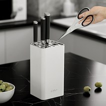 칼거치대 칼정리대 칼통 주방 칼집 칼블럭 칼꽂이 칼보관함, 1개, 화이트